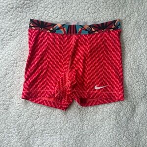 Nike Pro Bright Red Athletic Shorts